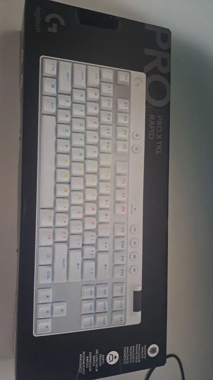 Teclado G Pro TKL analog white 