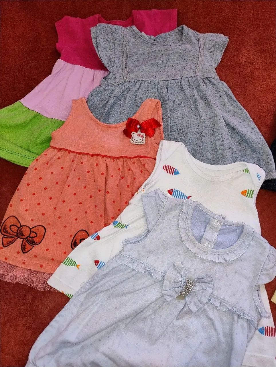 Lote roupas bebê menina M e G - Foto 4