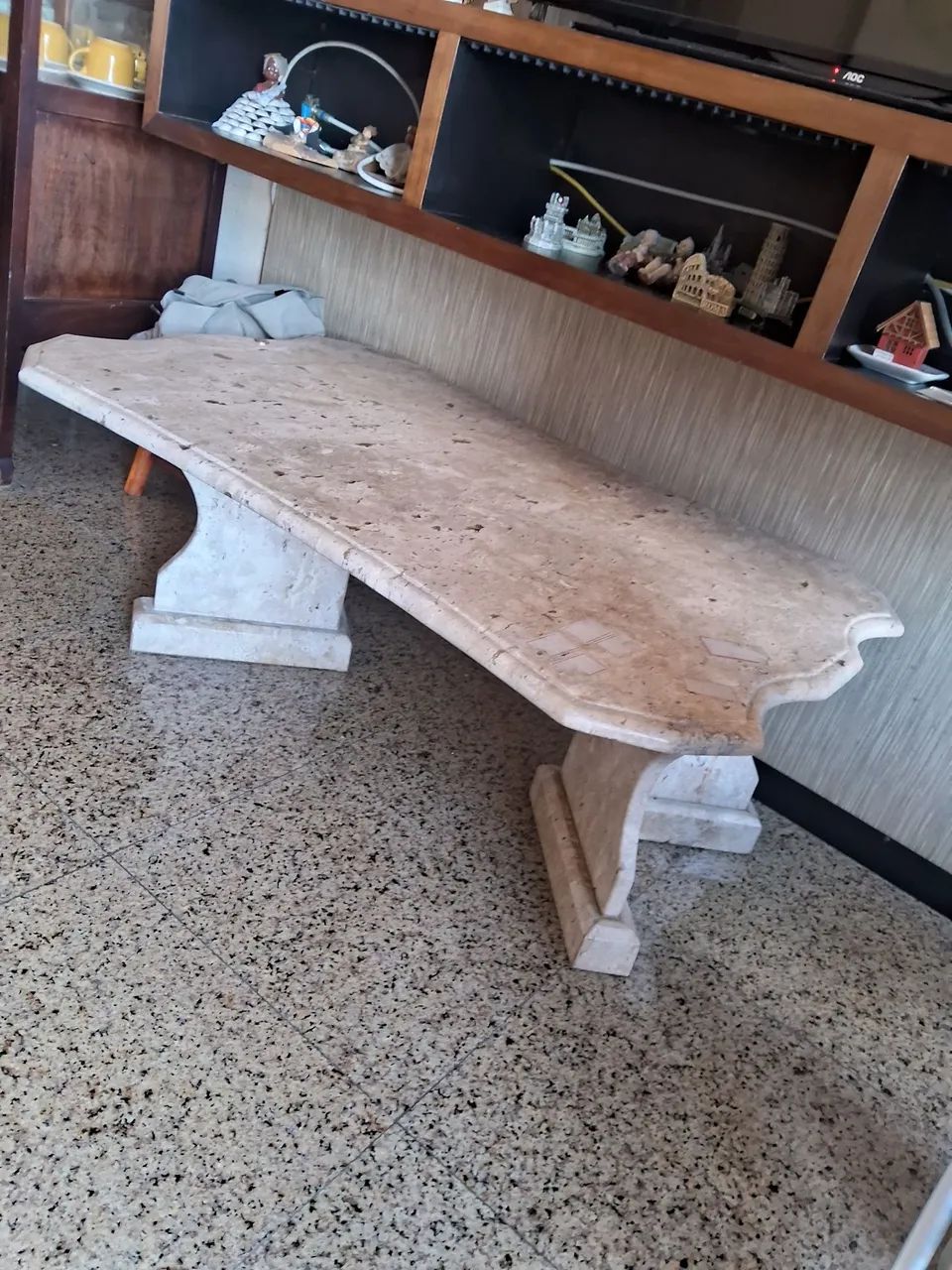 Mesa de centro - Mármore Travertino