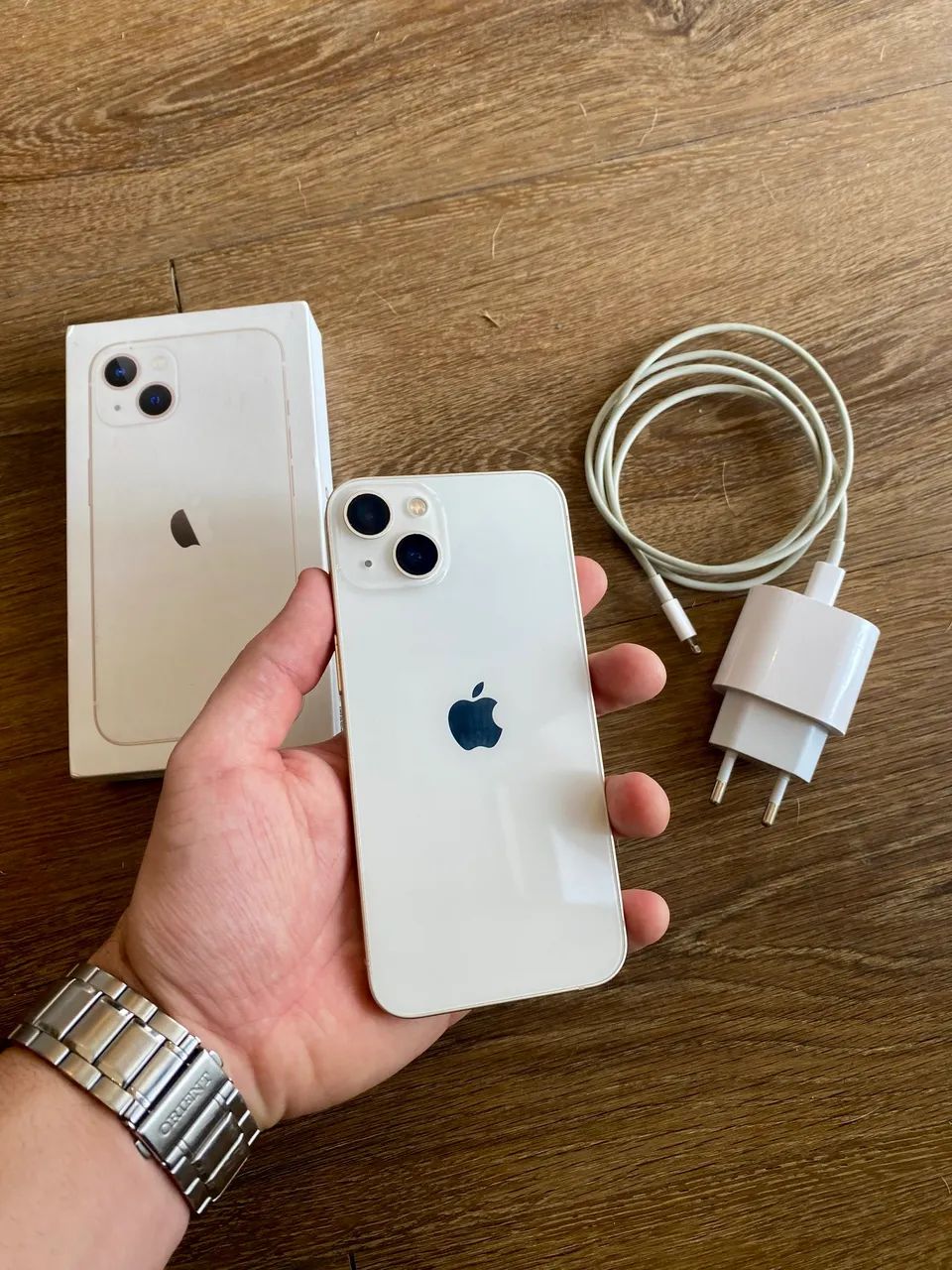 iPhone 13 128GB ホワイト 本体 箱付き Apple iPhone 13 128GB 5G - Vitrine - tela Super Retina XDR OLED