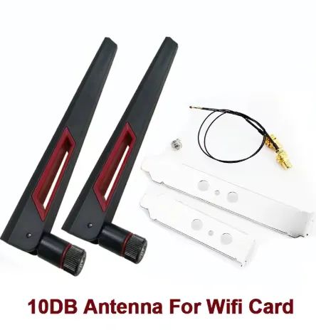 Kit de antena M.2 de 10 dBi WiFi 6E AX210 WiFi 6 AX200 7265NGW com Bluetooth 5.3  - Foto 4