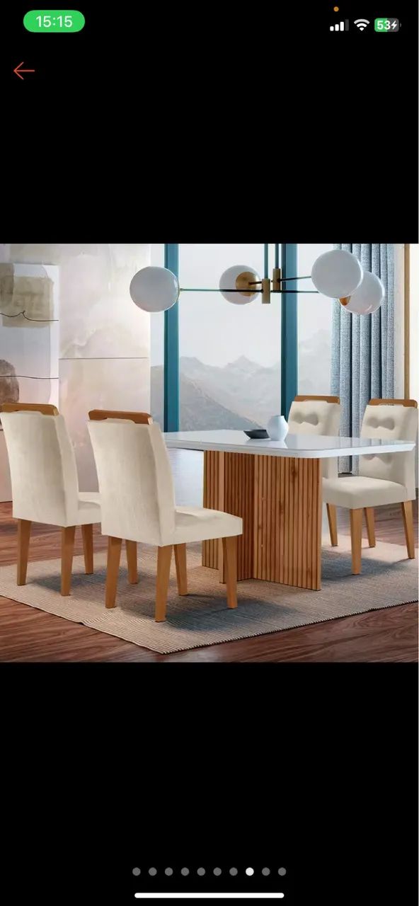 Vendo mesa de 4 cadeiras lacrada