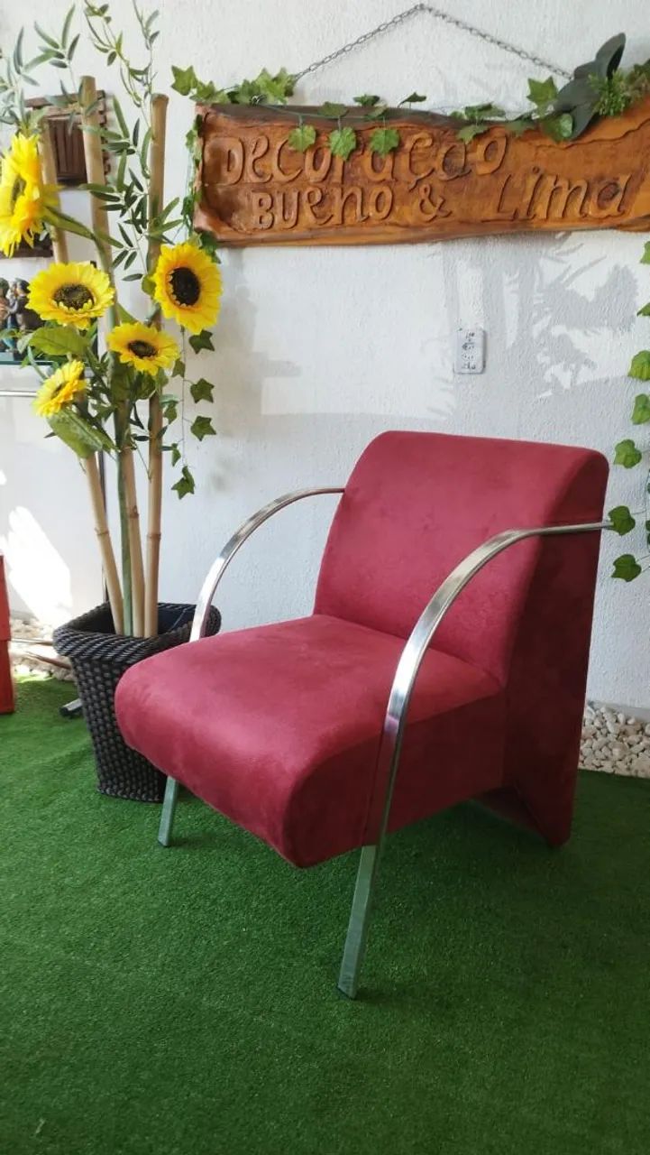 Poltrona de Suede  - Foto 4