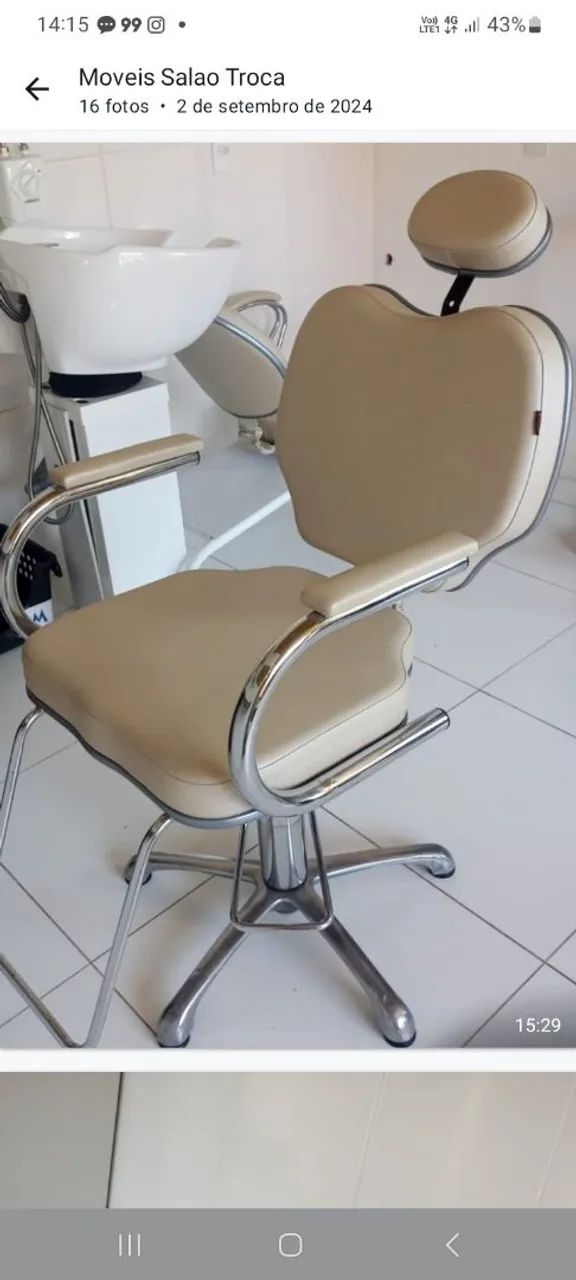 Lavatório e cadeira para salão de beleza  - Foto 2