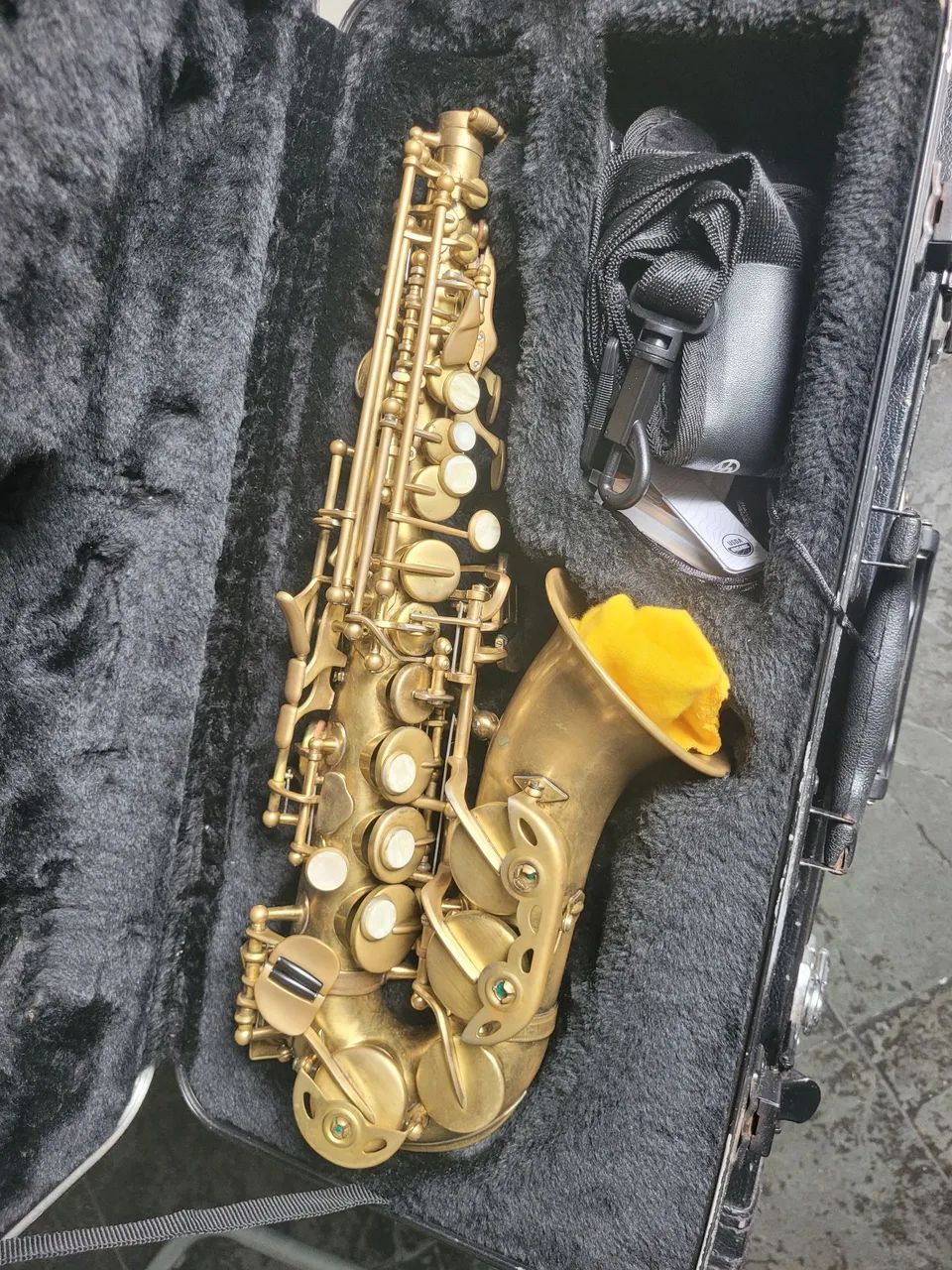 Sax soprano curvo Scavone + 2 boquilhas (Não é chinês)