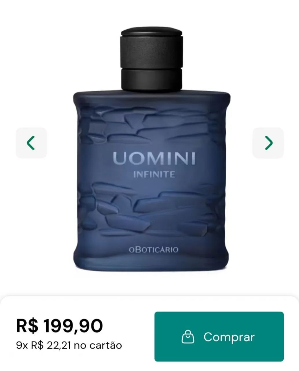 O boticário uomini infinite 