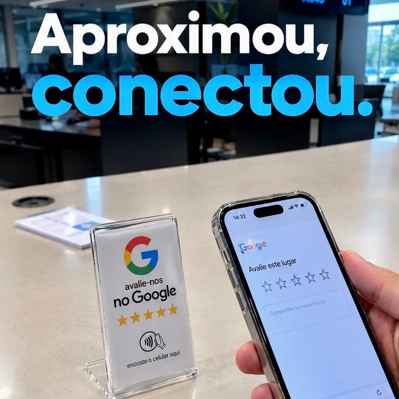 Placa NFC Google para Avaliações  - Foto 2