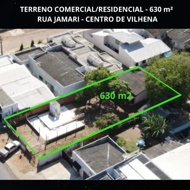 TERRENO COMERCIAL E RESIDENCIAL EM VILHENA - 630 m2