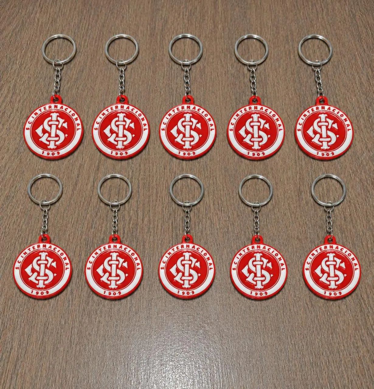Kit 10 chaveiros 3D do SC Internacional atacado