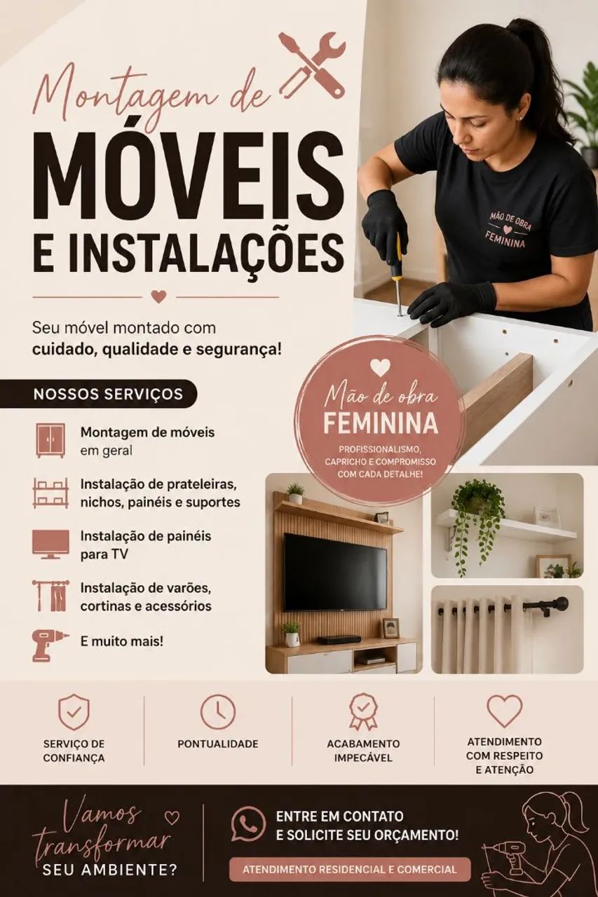 Montadora de móveis. 