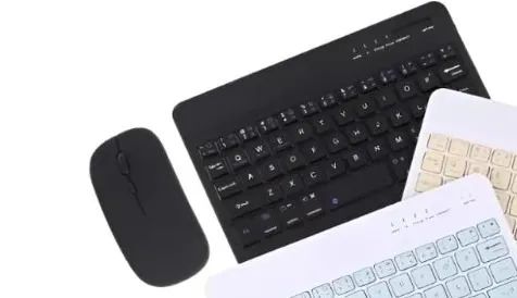 Teclado E Mouse Bluetooth Recarregáveis para tablet e ipad - Foto 2