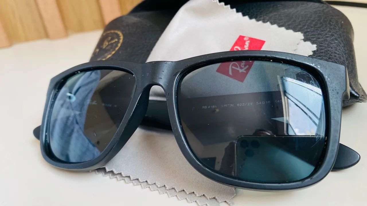 VENDO ÓCULOS RAY-BAN JUSTIN ORIGINAL - OPORTUNIDADE - Foto 3