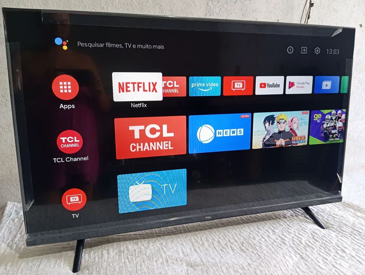 Smart tv TCL Android 43 polegadas semi nova!!!!