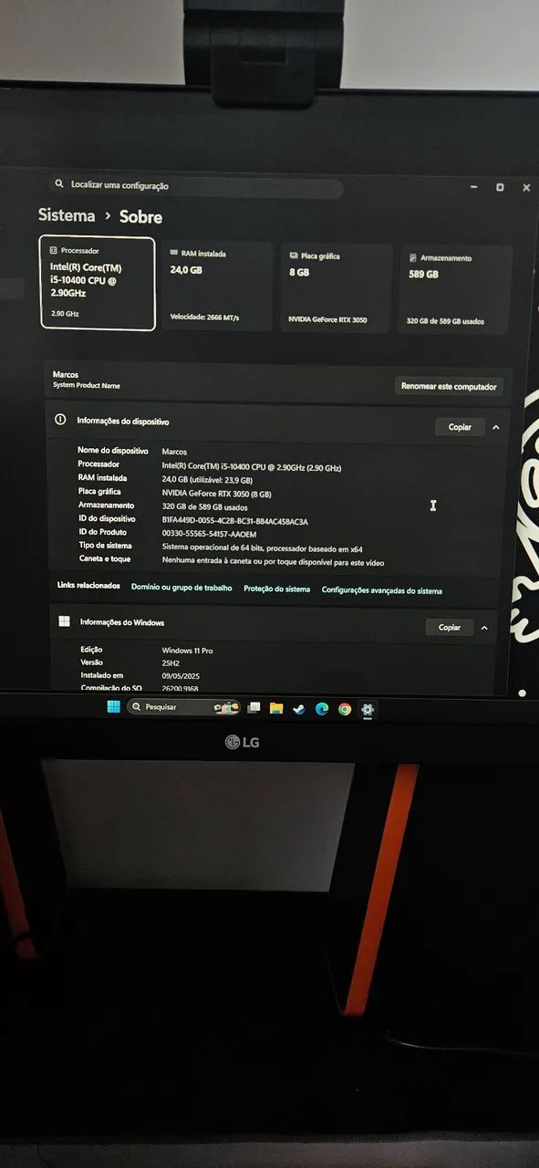 PC Gamer i5 10ª Geração | RTX 3050 - Foto 5
