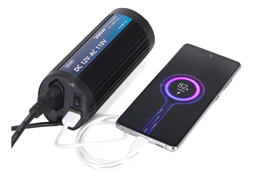 Inversor 200w 12v/110v (entrega gratis) - Foto 3