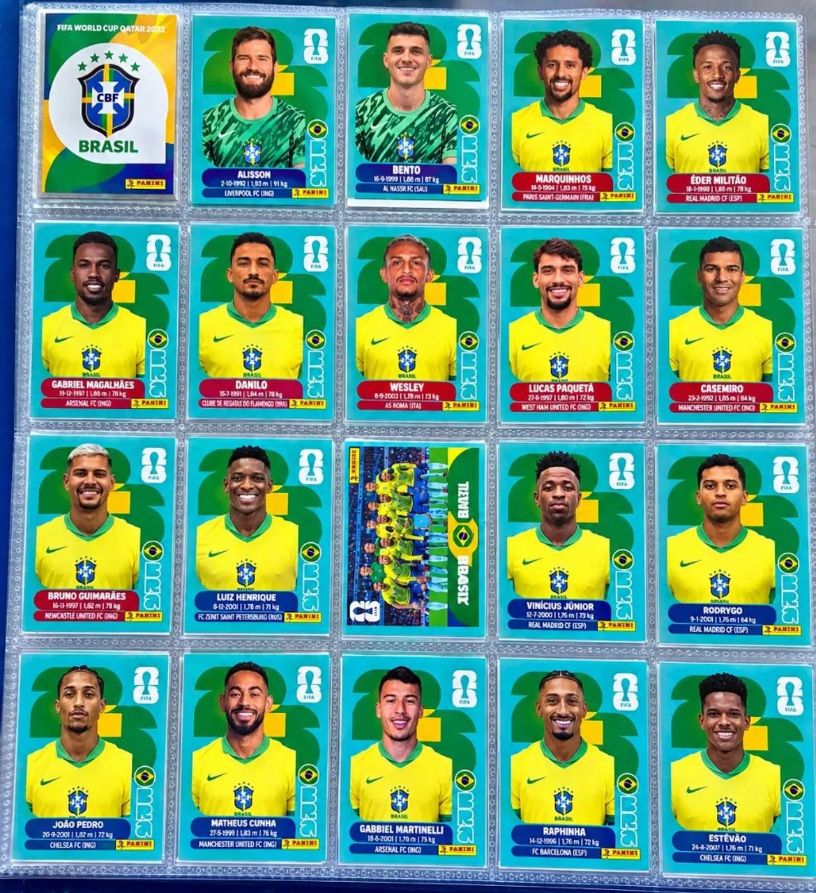 Figurinhas Brasil copa 2026
