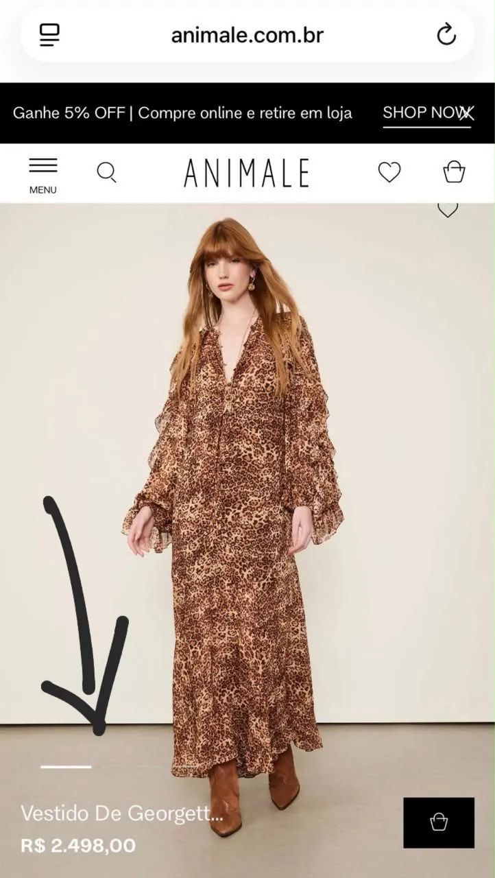Vestido Original Animale - Coleção 2026 - Foto 3