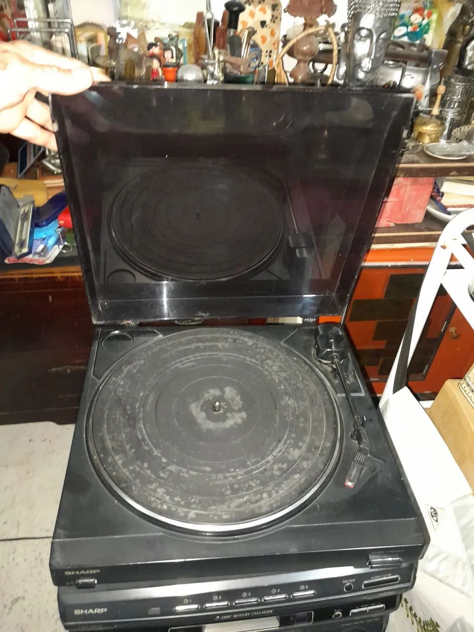 sistema de som modular vintage modelo Sharp CMS-R600. - Foto 4