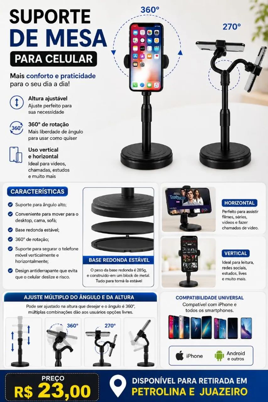 SUPORTE MESA PARA CELULAR  - Foto 2