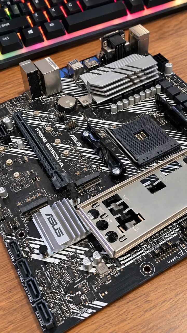 Placa mãe am4 asus prime b550m-a