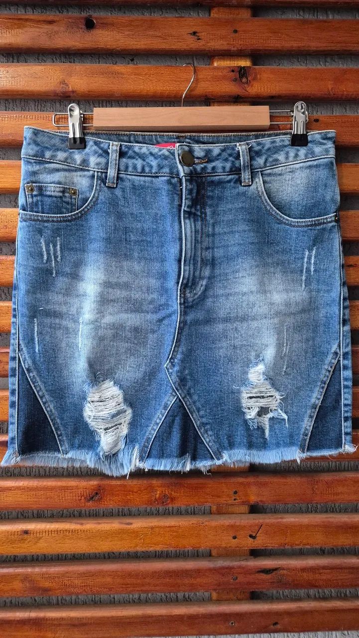 Saia jeans tam 44 marca revanche