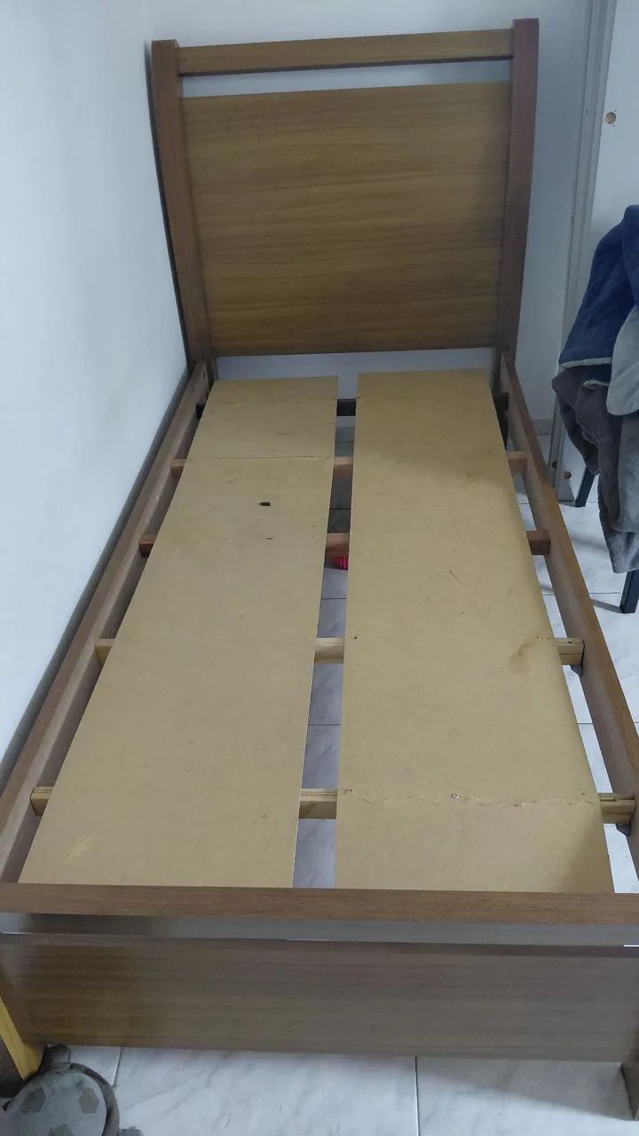  Cama solteiro  madeira maciça  - Foto 3