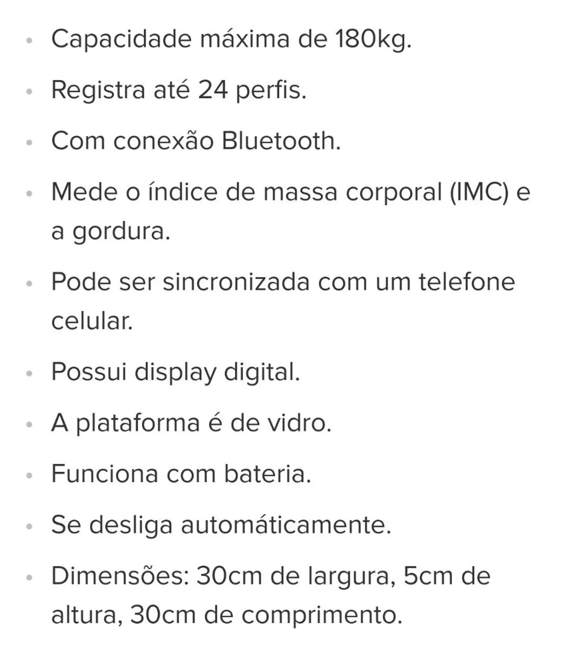 Balança Bioimpedância  - Foto 3