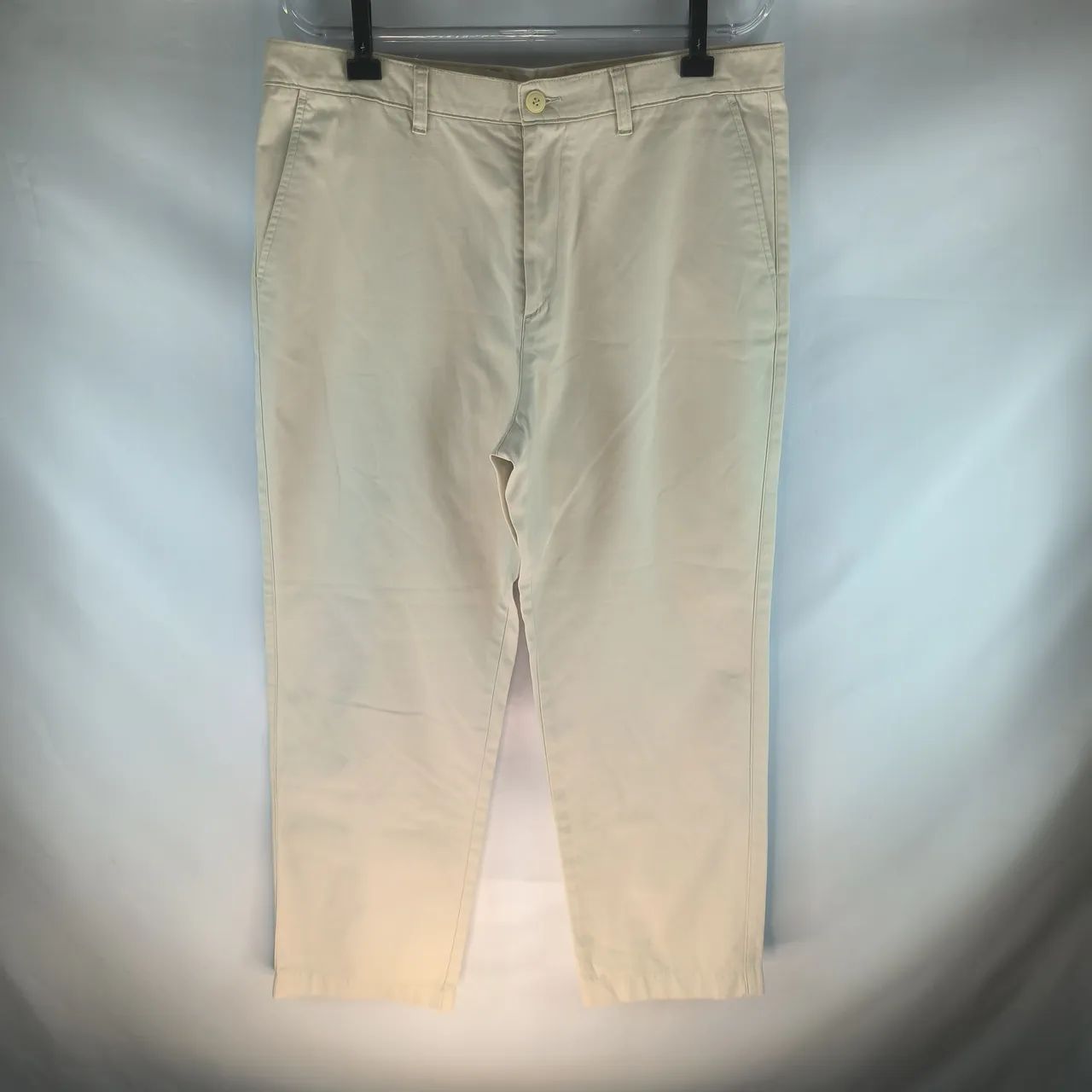 Calça Lacoste original 46 sarja creme  masculina  - Foto 2