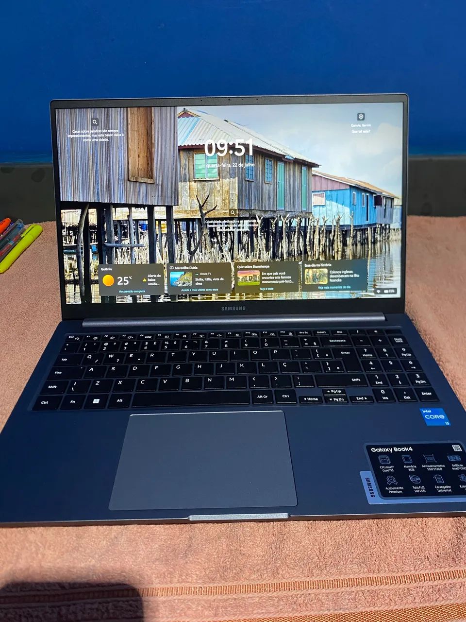 Notebook Samsung Galaxy Book 4 i3 Intel 