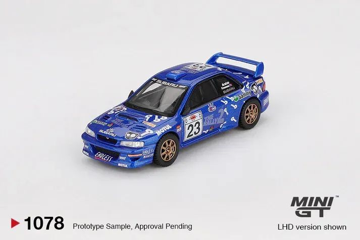 MINI GT Subaru Impreza WRC99 2000 # 23 1078 escala 1/64 - Hobbies