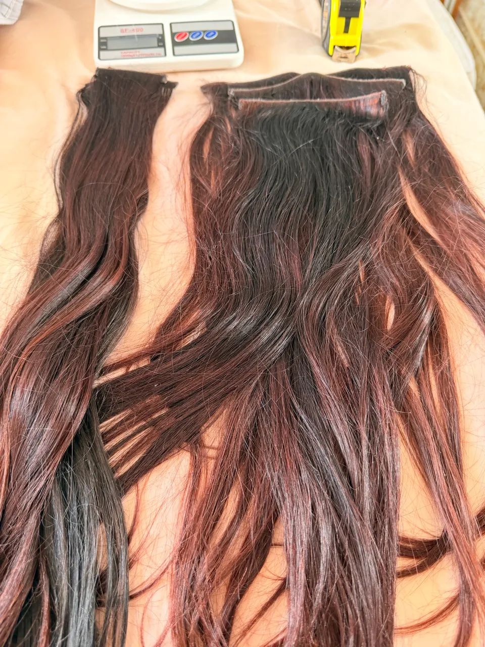 Cabelo humano do Sul com 60 cm na cor castanho avermelhado  - Foto 5