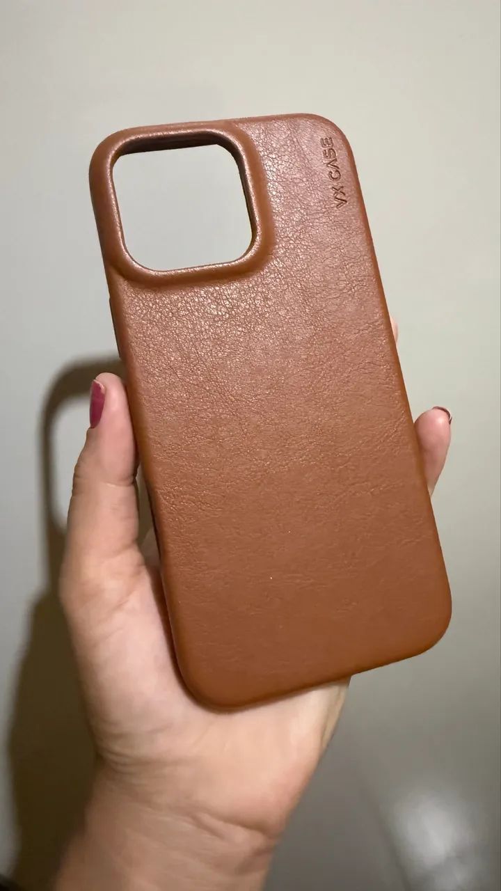 Capa em couro Vx Case 16 Pro Max  - Foto 4