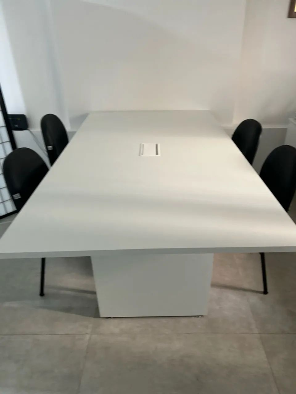 Mesa branca de escritório - Foto 4