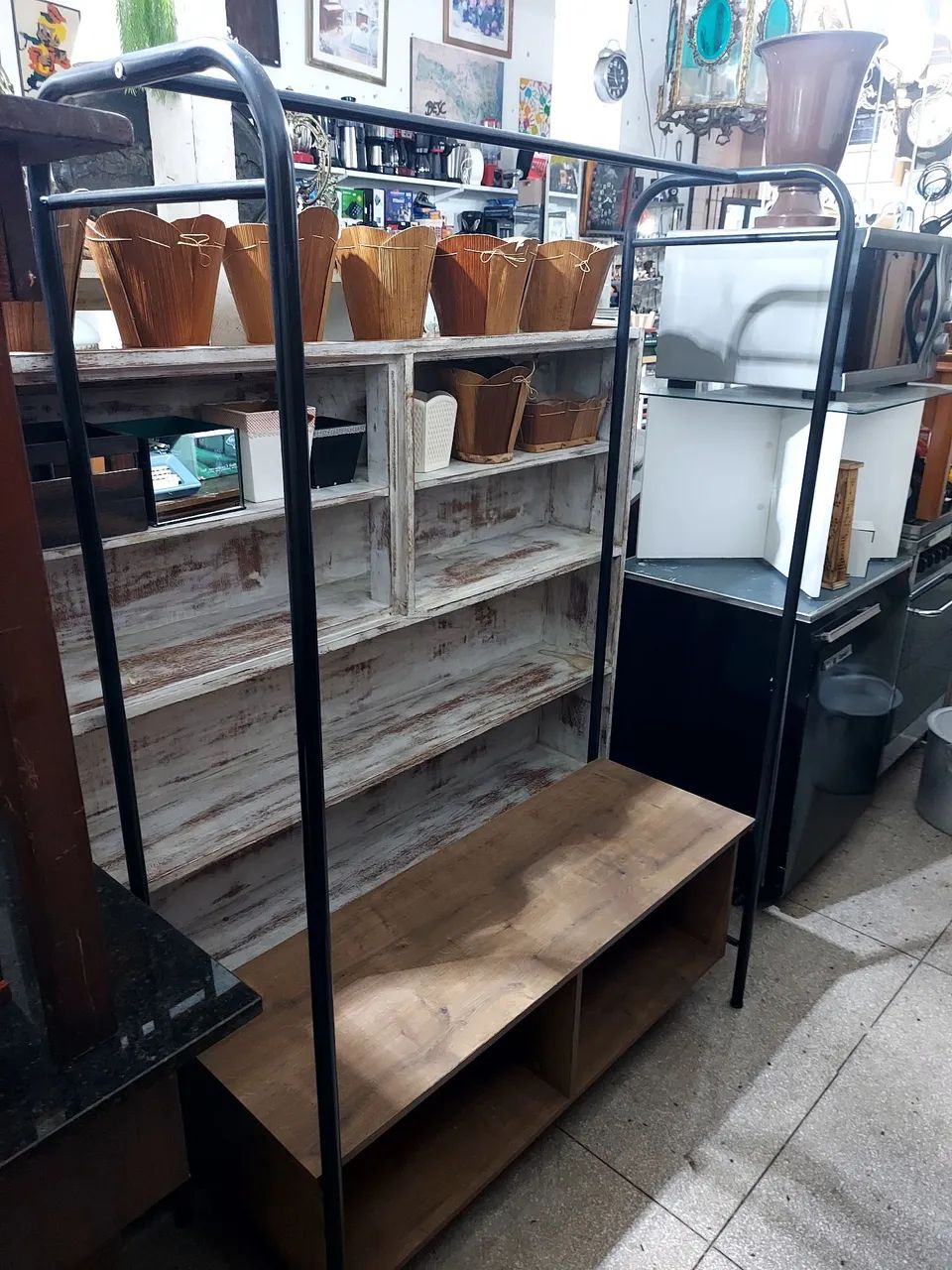 Arara roupa com armário  - Foto 2
