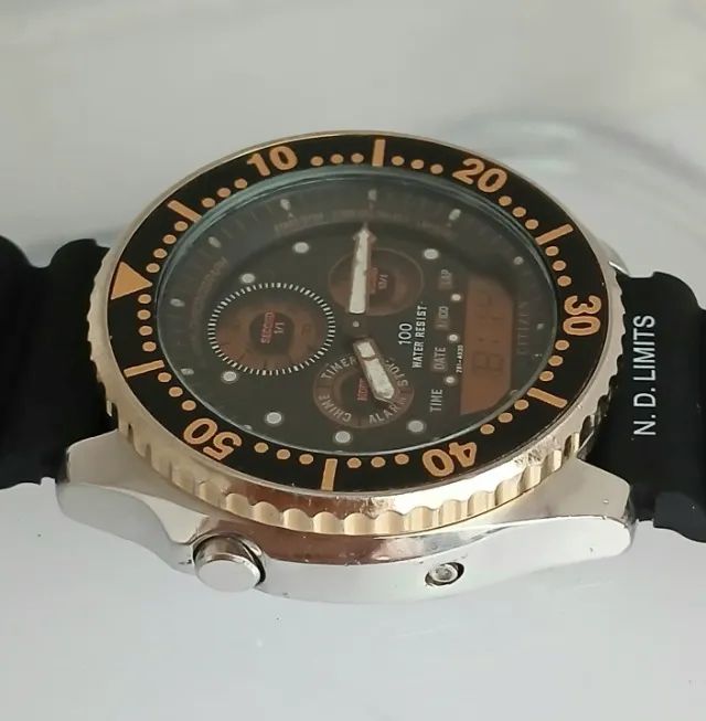 アルティメット Citizen Combo 8946 Série Ouro Raro - Não é D120 Promaster Seiko