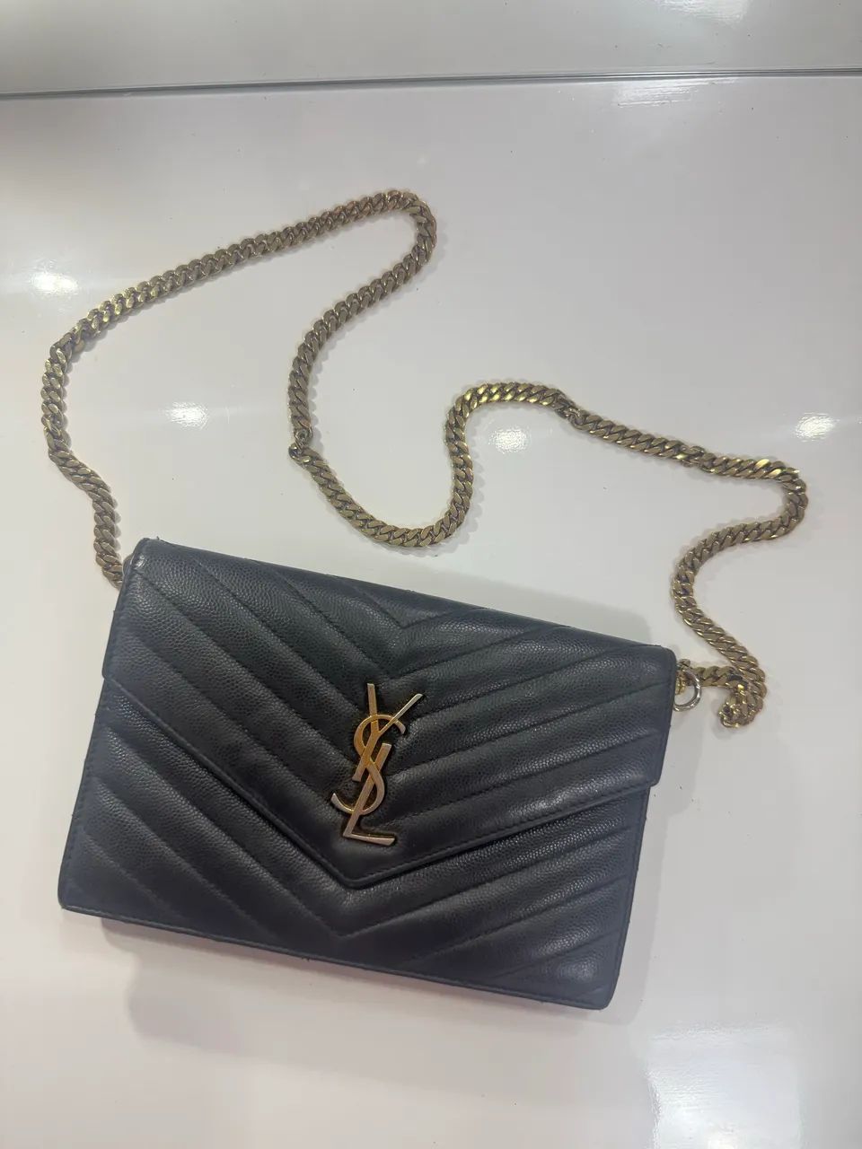 Ysl preta envelope original (19cm) - Foto 2