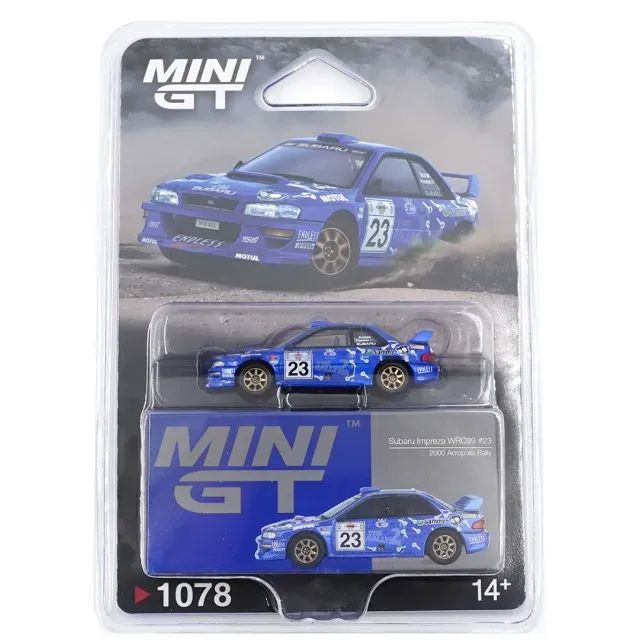 MINI GT Subaru Impreza WRC99 2000 # 23 1078 escala 1/64 - Hobbies