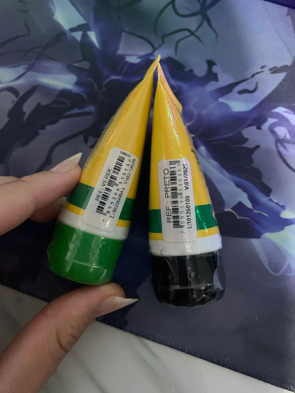 Kit Tintas de Camuflagem Militar Verde e Preta - Foto 3