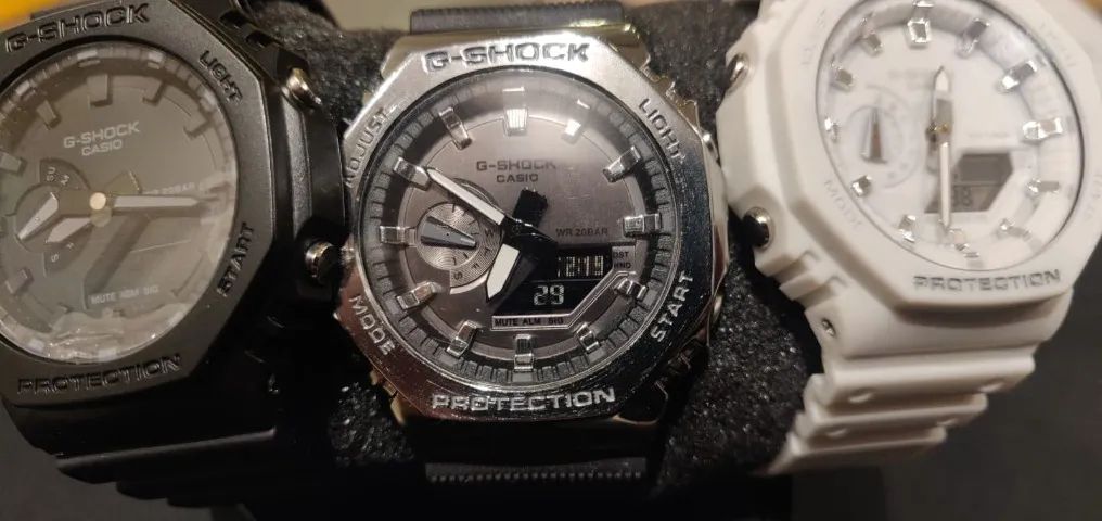 Casio G-Shock GM-2100 - Preteado, Branco e Preto (UNIDADE) - Foto 3