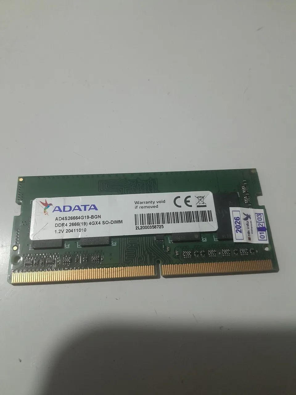 Memoria 4gb ddr4 notebook e mini PC 