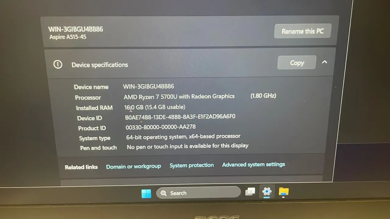 Acer Aspire 5 A515-45
