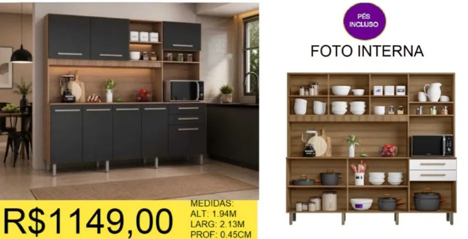 ARMARIO DE COZINHA A PRONTA-ENTREGA - Foto 4