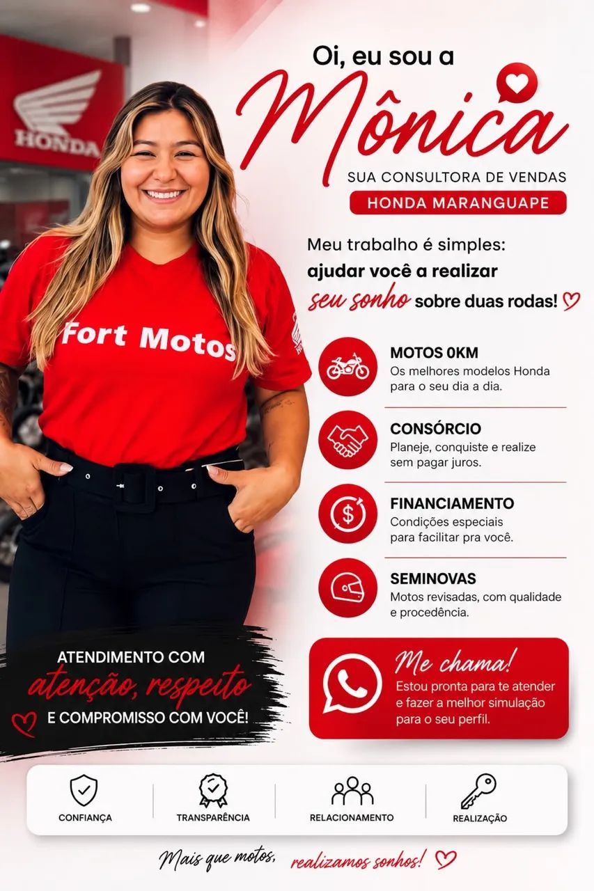 Compre sua moto 0km sem entrada