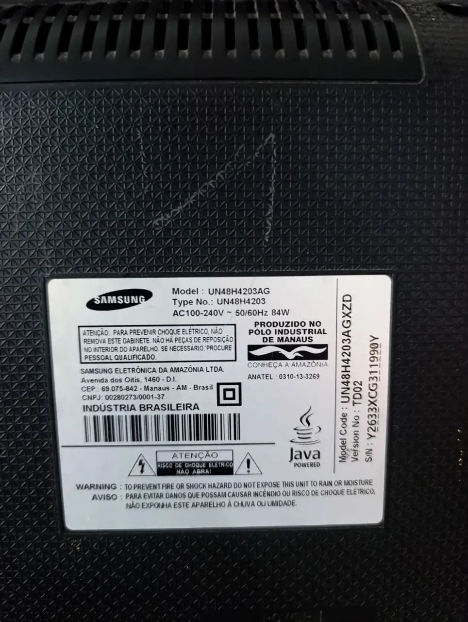 Tv Samsung 48 polegadas - Com defeito. - Foto 2