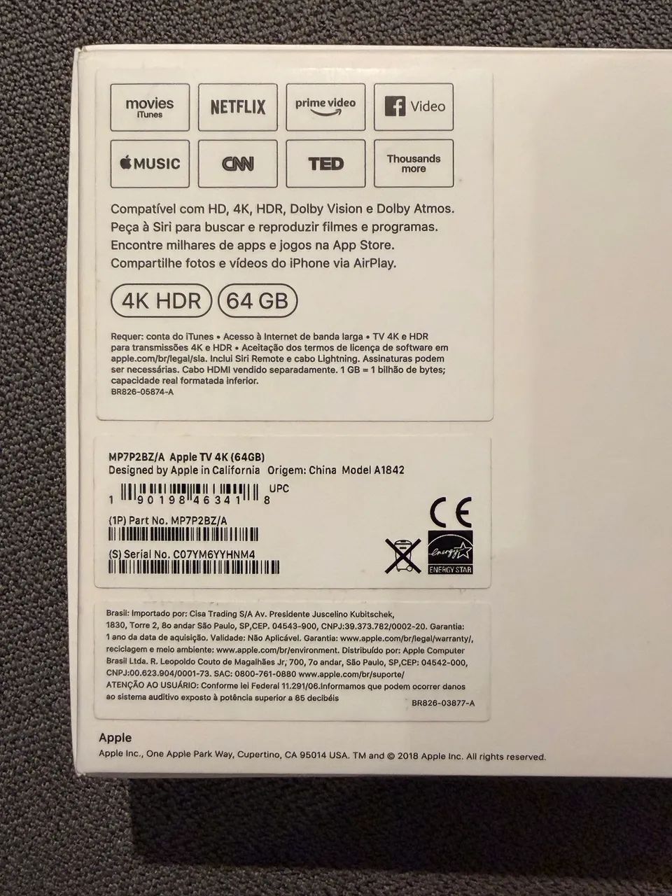Apple TV 4K 64GB A1842 - Caixa Original - Foto 5