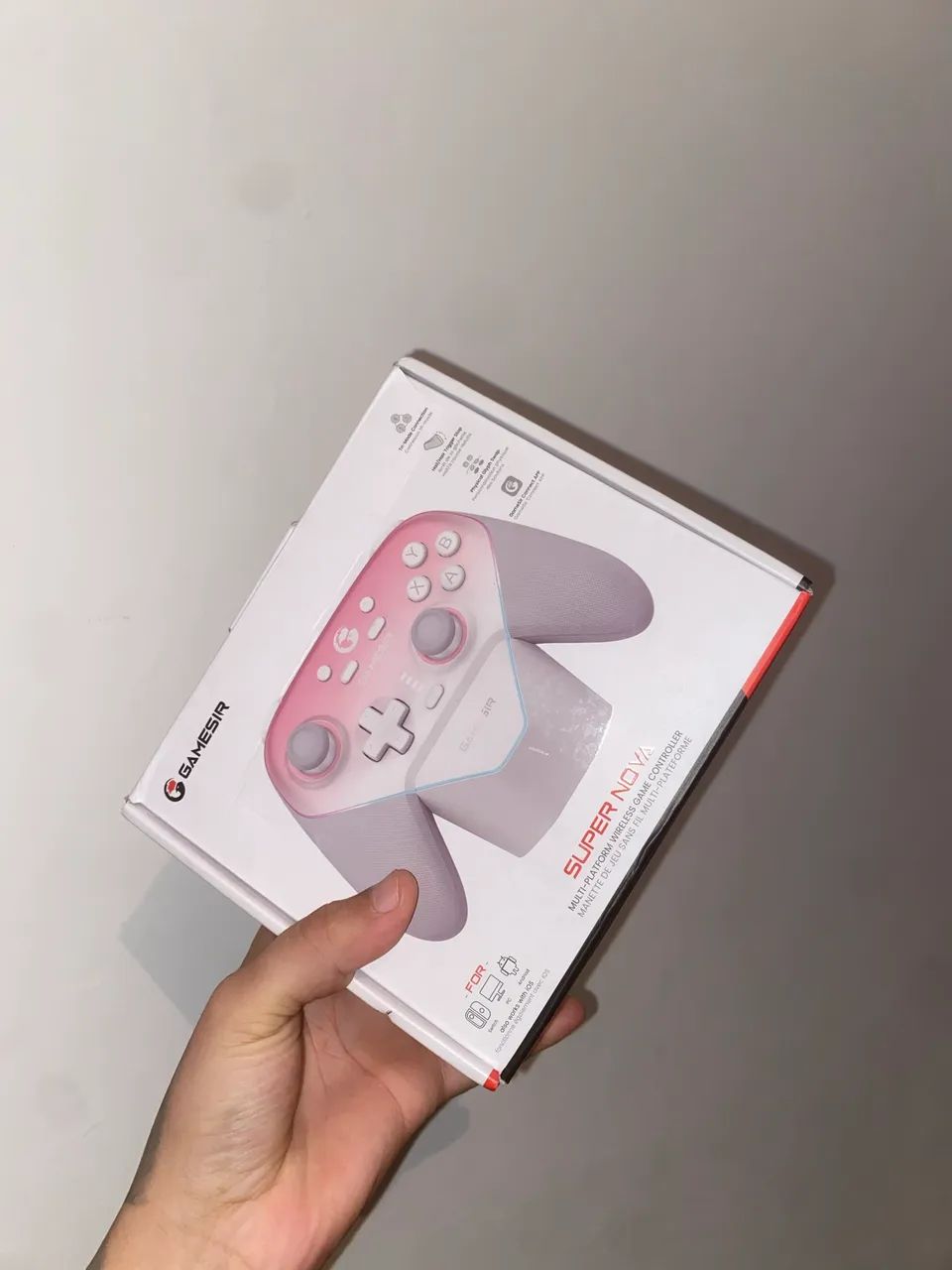 Controle GameSir Super Nova Rosa Wireless Bluetooth 2.4Ghz PC Switch - Foto 4