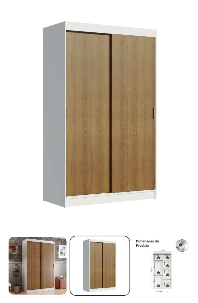 PROMOÇÃO! GUARDA-ROUPAS SOLTEIRO MADESA