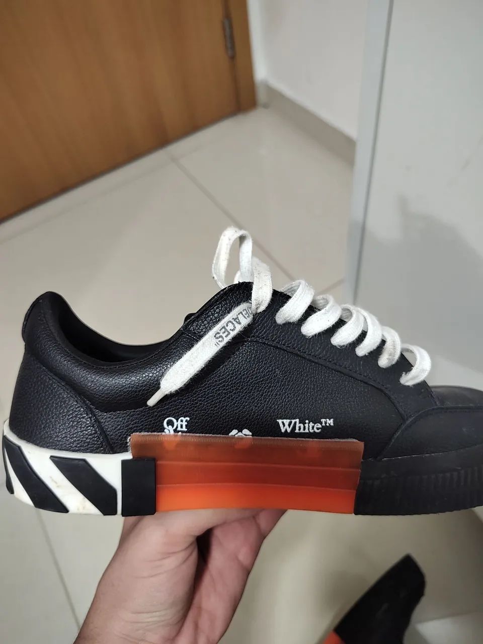 Tênis off white vulcanized  - Foto 3