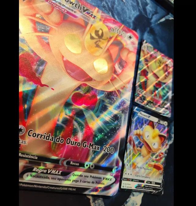 MeowthV e Meowth VMAX + Jumbo oversize - Pokemon Miau - Foto 4