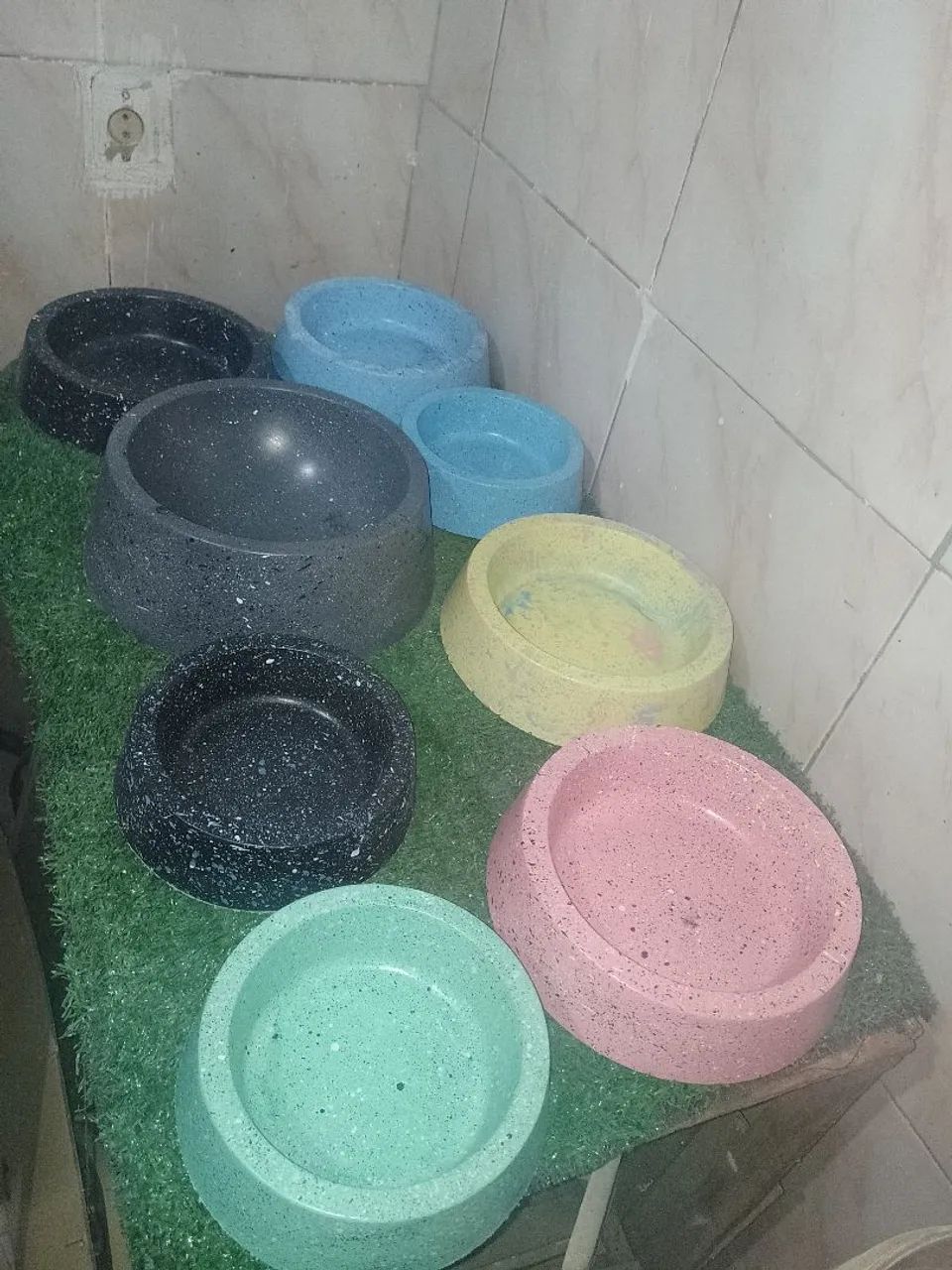 Comedouro vasilha der concreto  - Foto 2